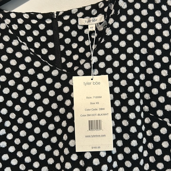 Tyler Boe NWT B/W Polka Dot size XS - Picture 2 of 3